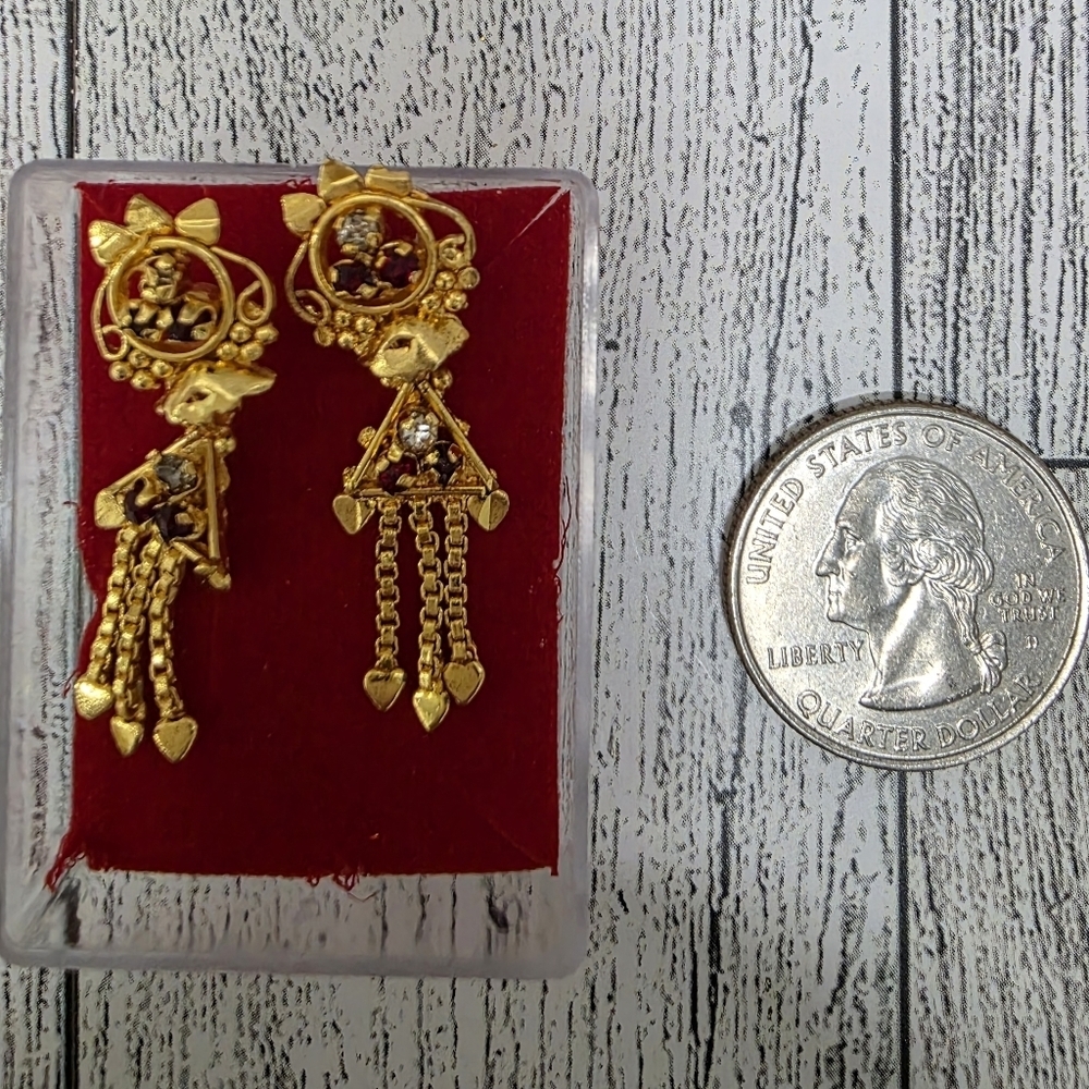 Bhoomi Elegant Gold Dangle Earrings